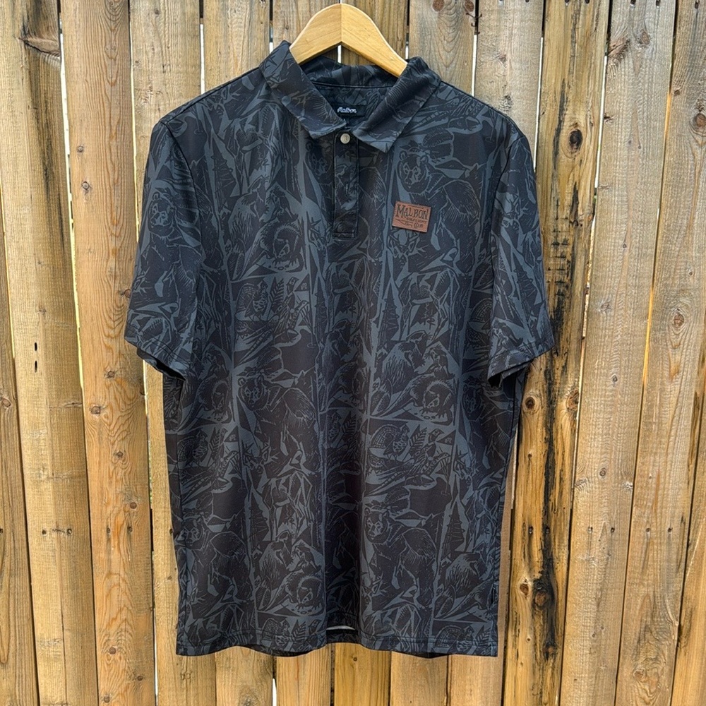 Black Polo Shirt by Malbon